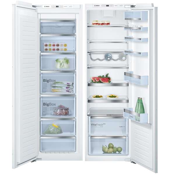 یخچال فریزر دوقلو توکار بوش آلمان مدل KIR81AF30M و GIN81AE30M